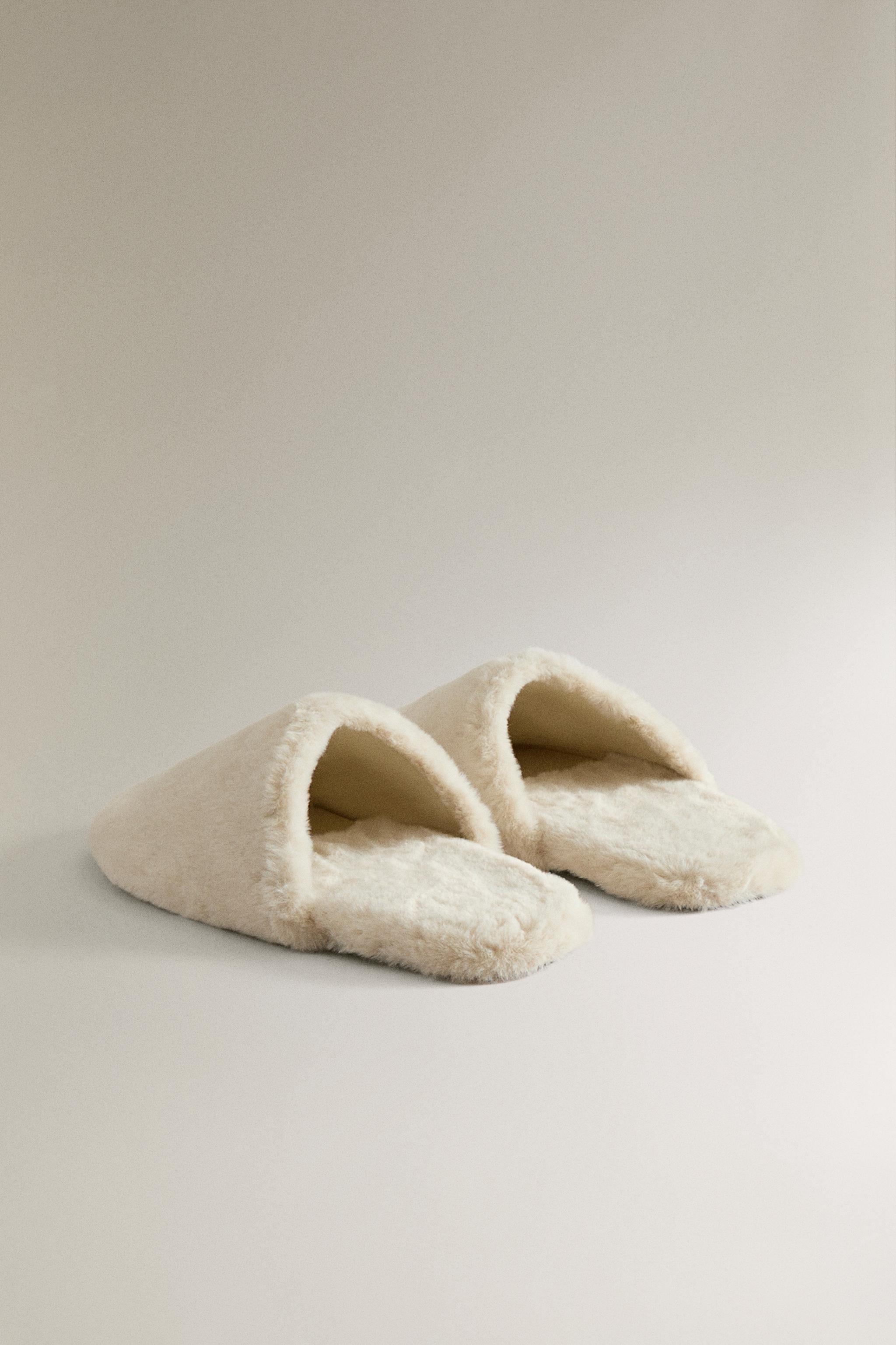 FAUX FUR MULE SLIPPERS